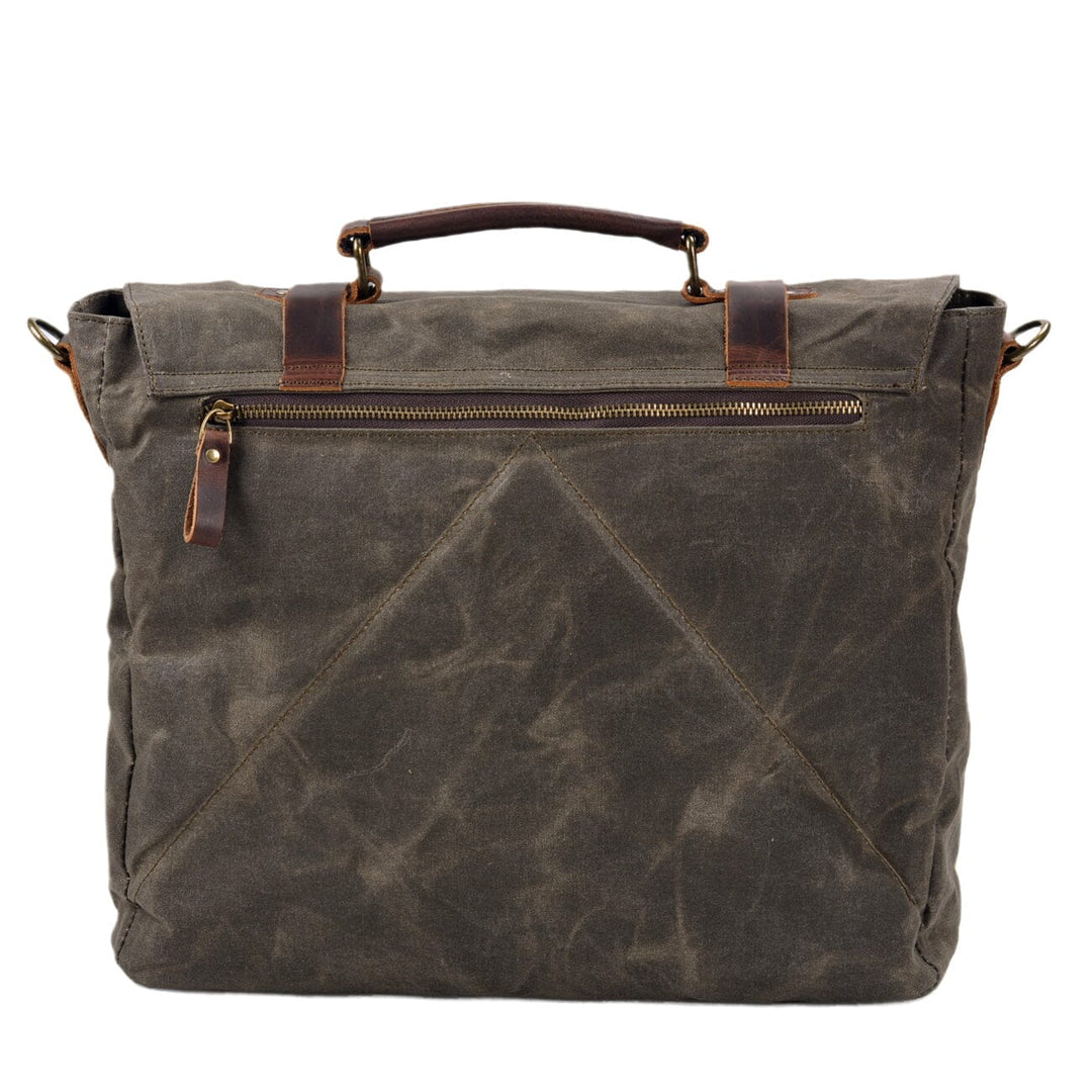 Canvas and Leather Shoulder Bag | BRUGGE