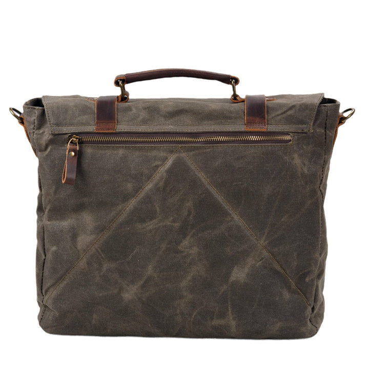 Canvas and Leather Shoulder Bag | BRUGGE