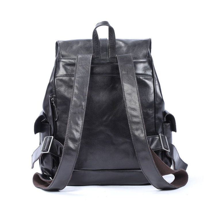 Black Leather Backpack | BODO