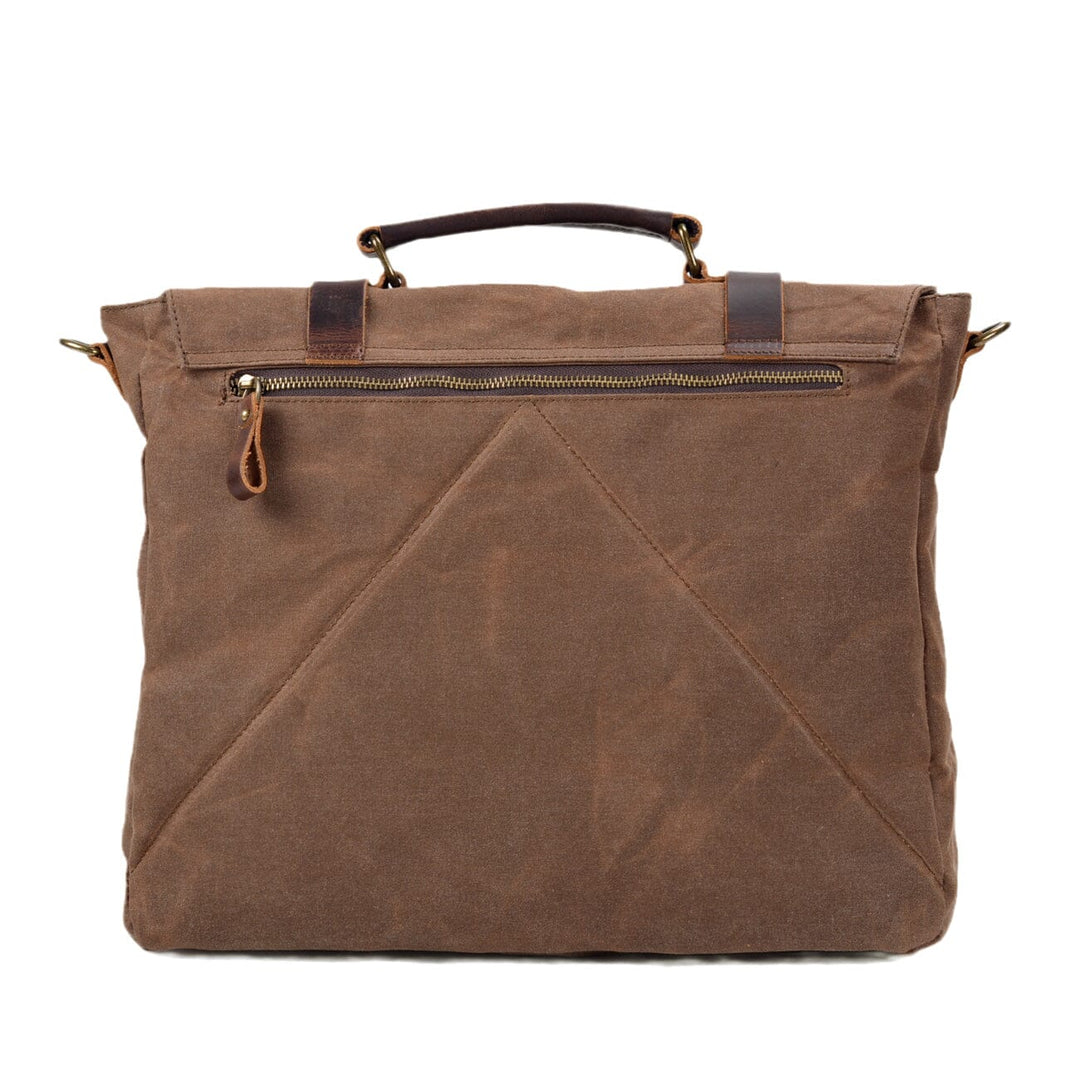 Canvas and Leather Shoulder Bag | BRUGGE