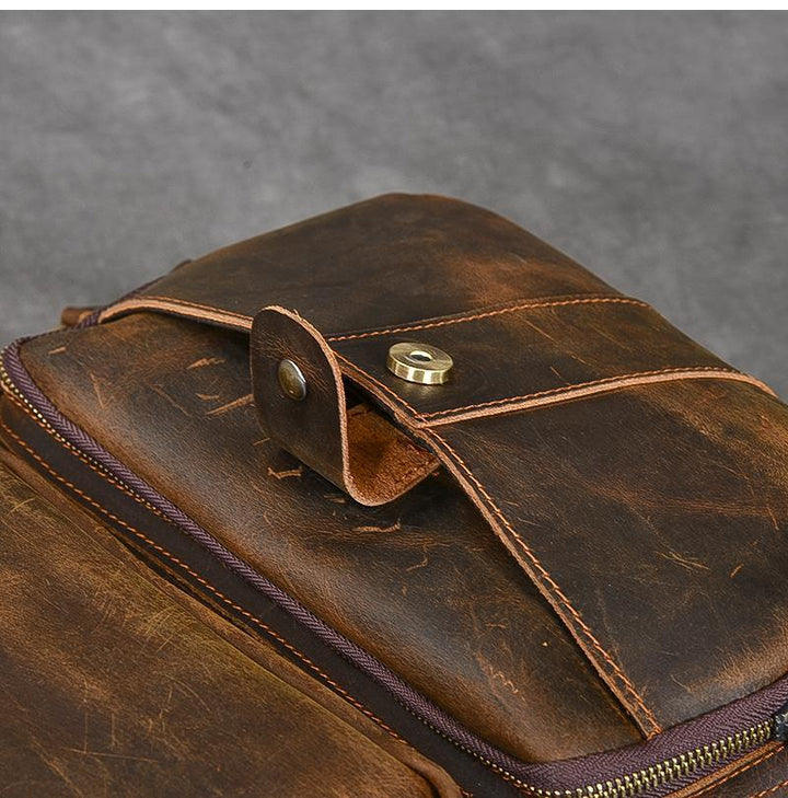 Brown Leather Backpack | BASEL