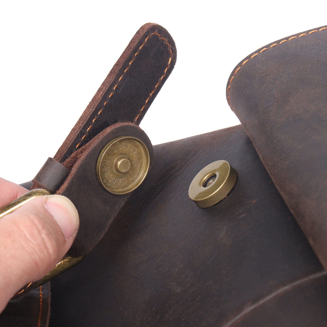 Leather Drawstring Backpack | FLAM