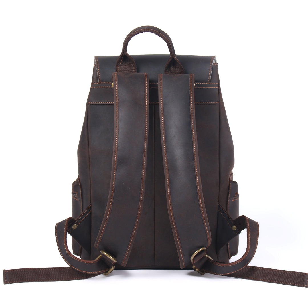 Leather Drawstring Backpack | FLAM