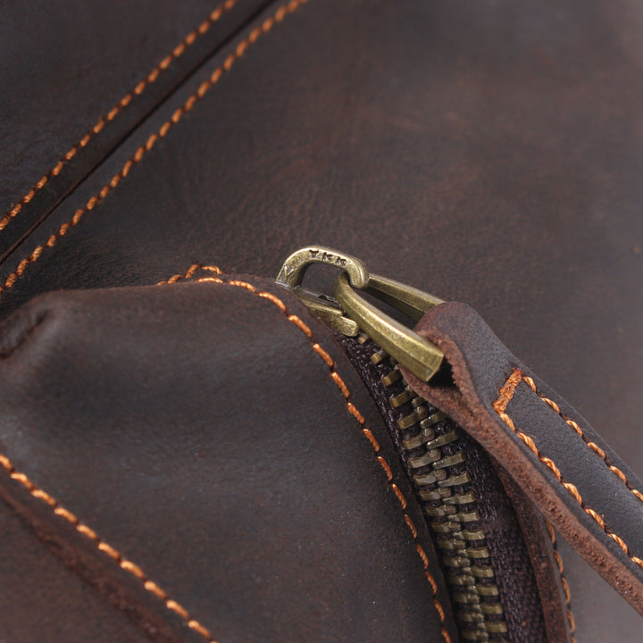 Leather Drawstring Backpack | FLAM