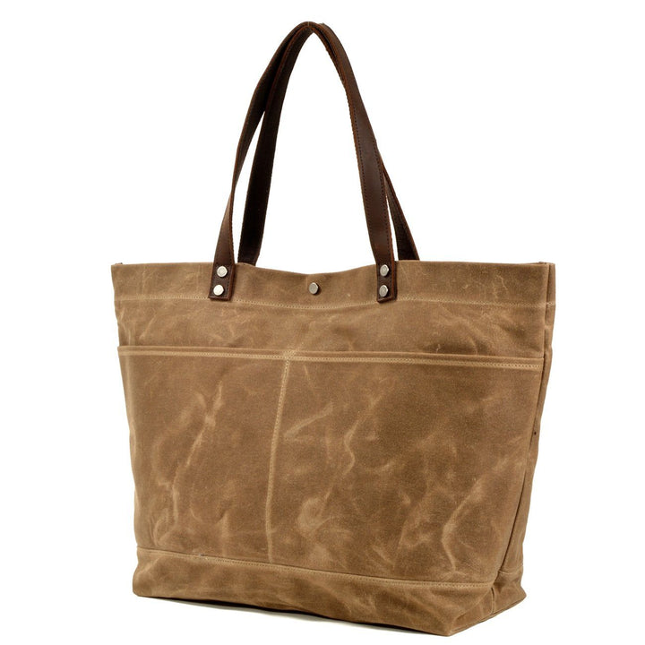 Washed Canvas Tote Bag | BOVEC