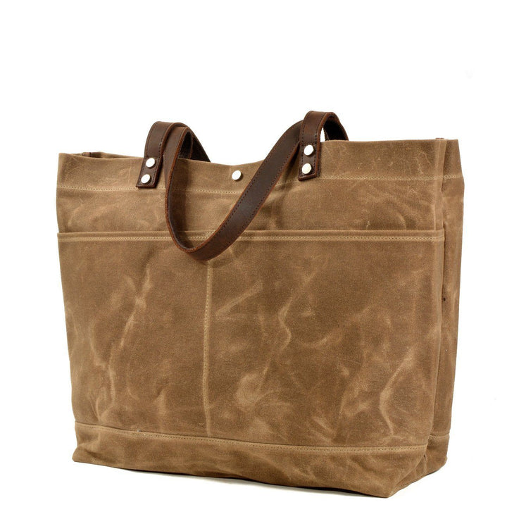 Washed Canvas Tote Bag | BOVEC