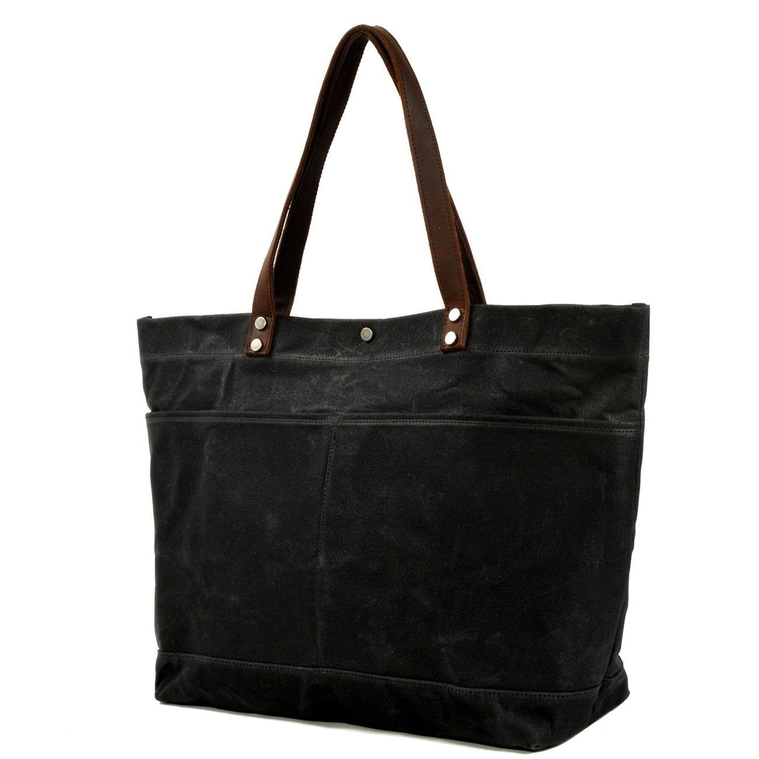 Washed Canvas Tote Bag | BOVEC