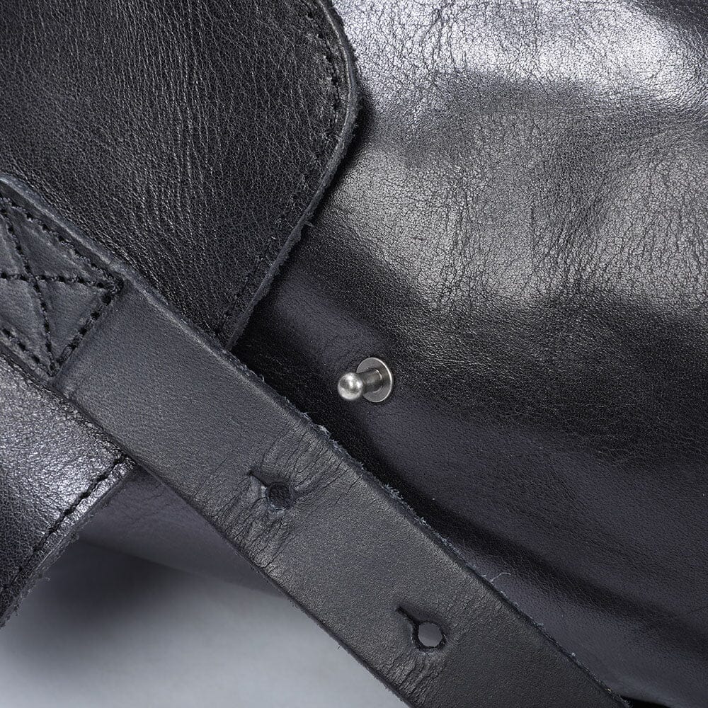 Black Leather Backpack | BODO