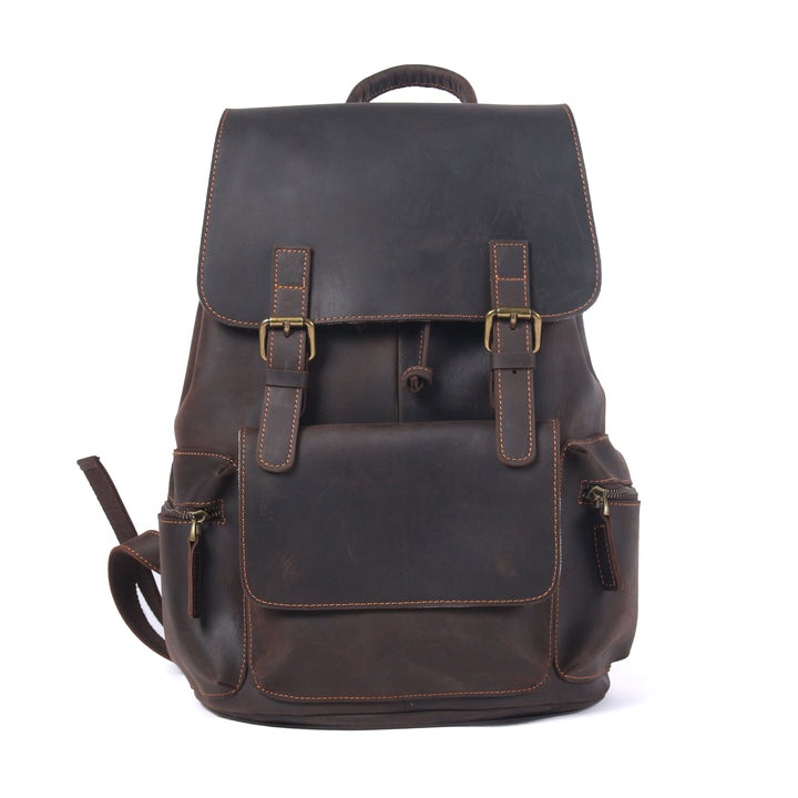 Leather Drawstring Backpack | FLAM