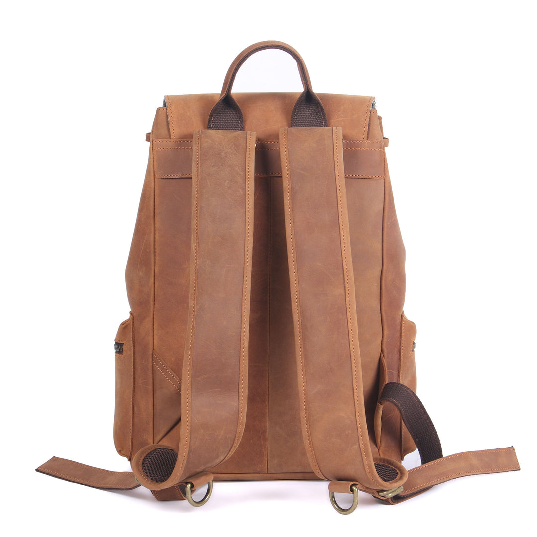 Leather Drawstring Backpack | FLAM