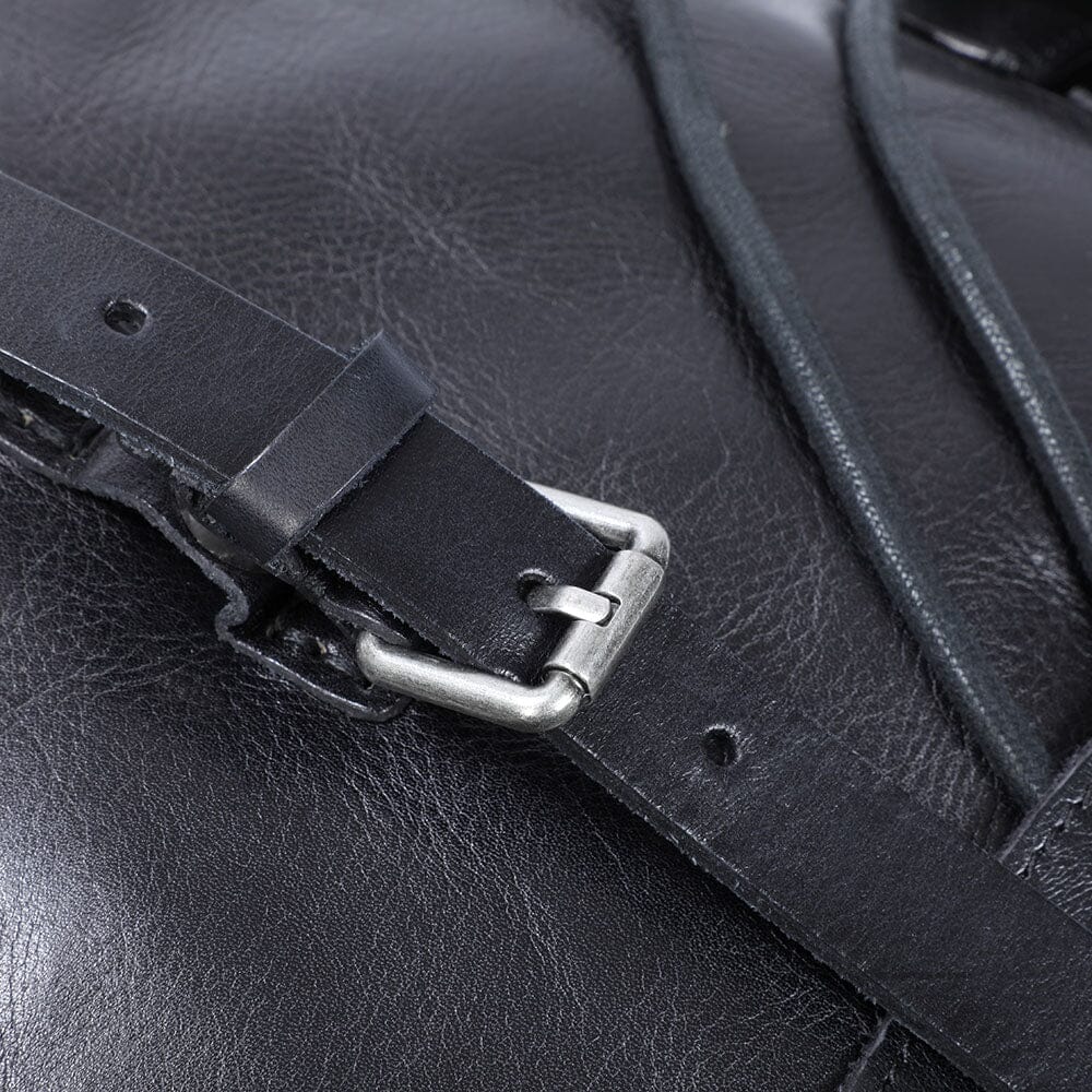 Black Leather Backpack | BODO