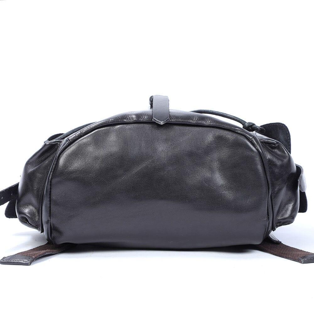 Black Leather Backpack | BODO