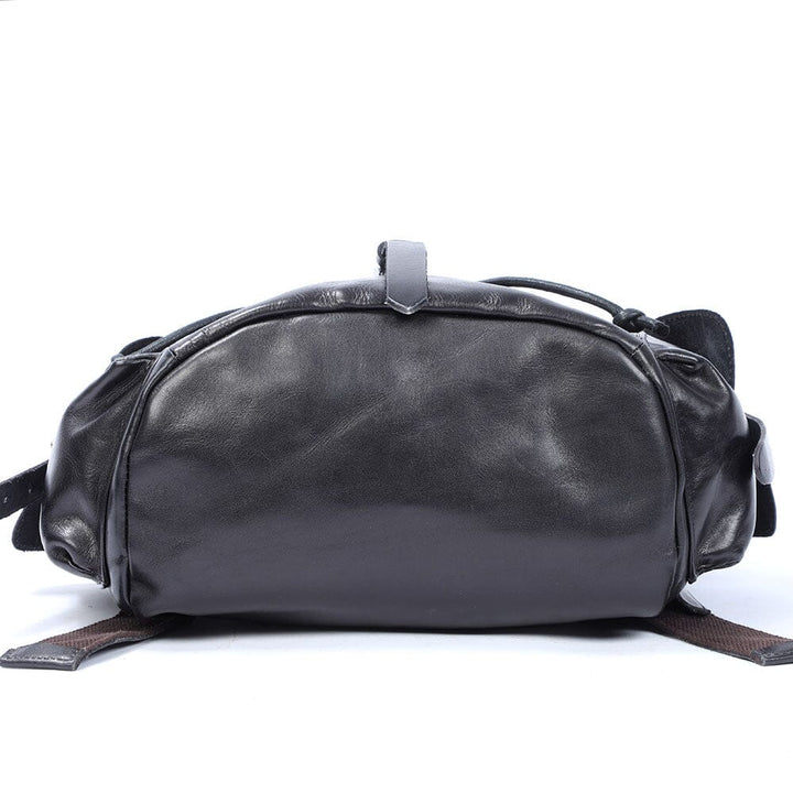 Black Leather Backpack | BODO