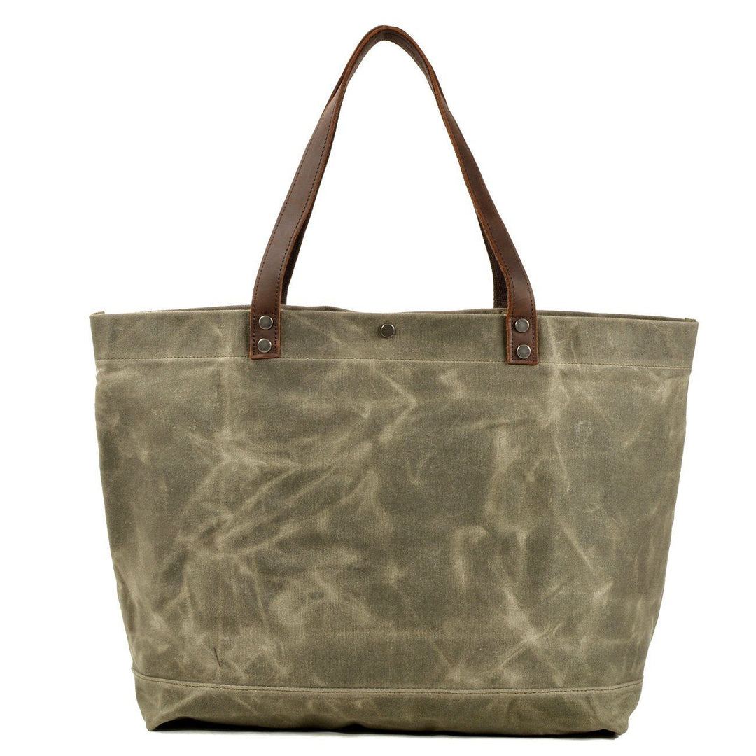 Washed Canvas Tote Bag | BOVEC