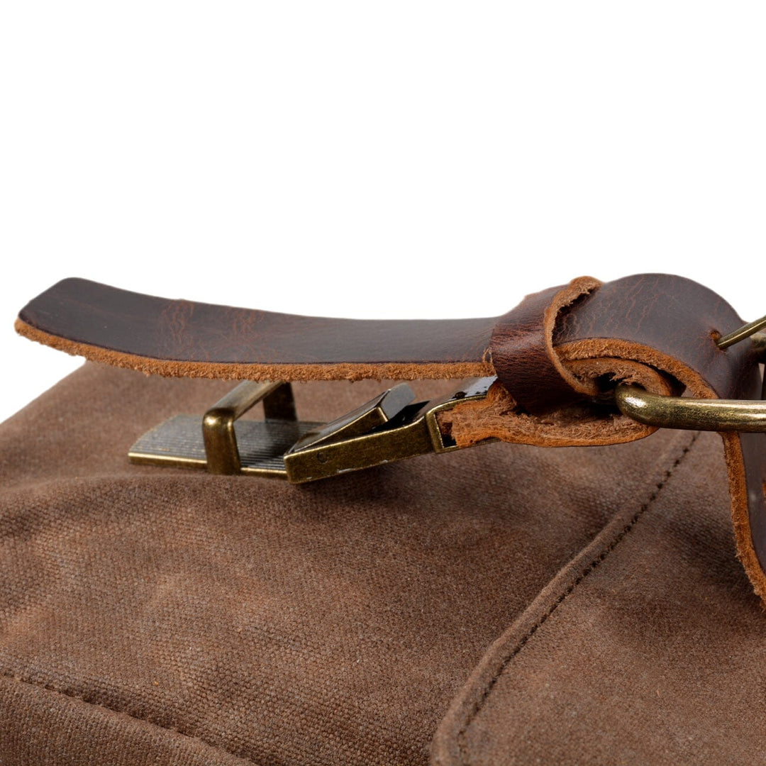 Canvas and Leather Shoulder Bag | BRUGGE