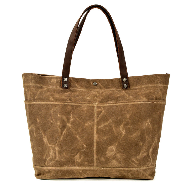 Washed Canvas Tote Bag | BOVEC