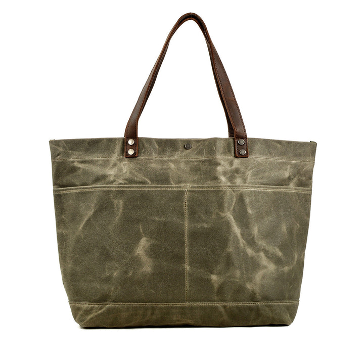 Washed Canvas Tote Bag | BOVEC