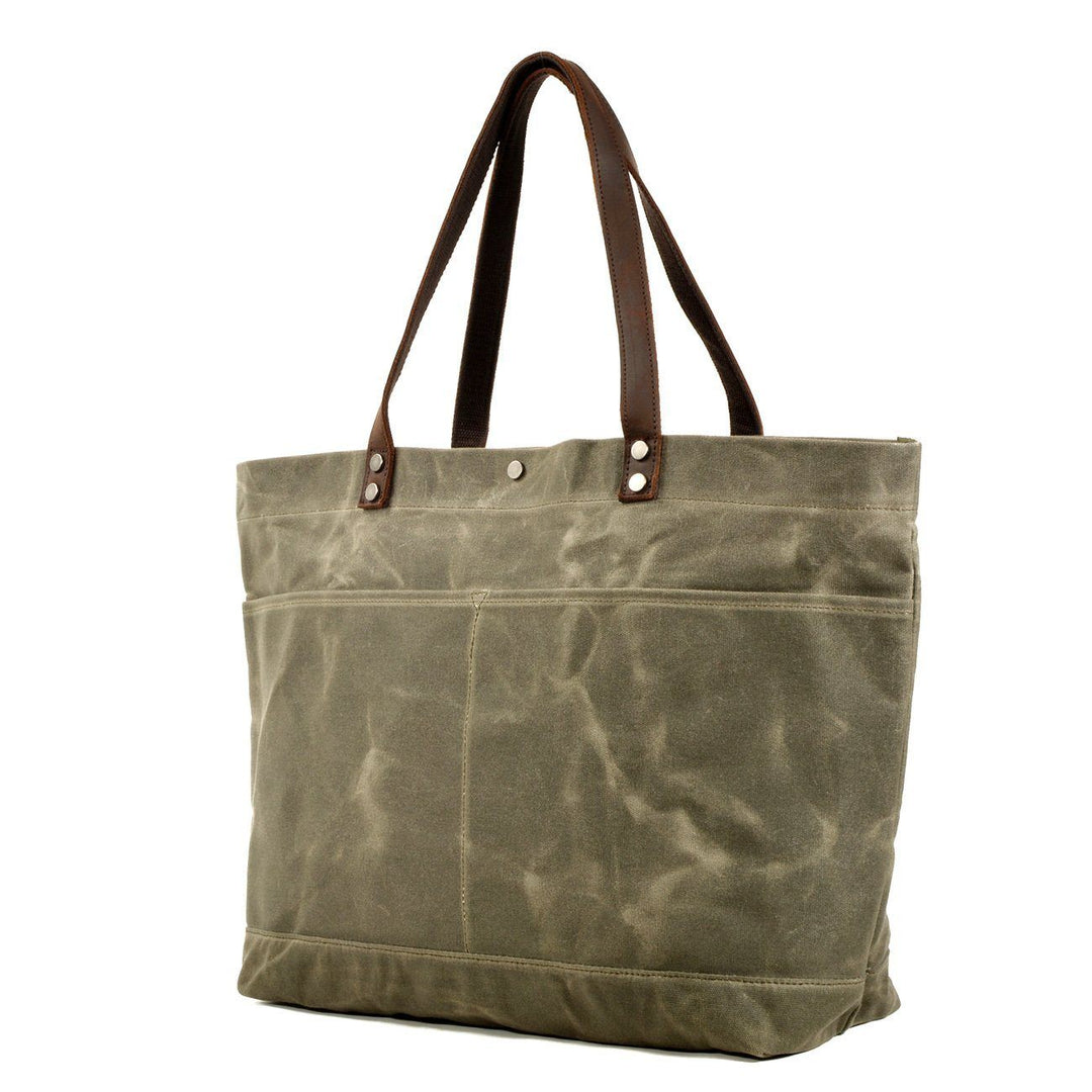Washed Canvas Tote Bag | BOVEC