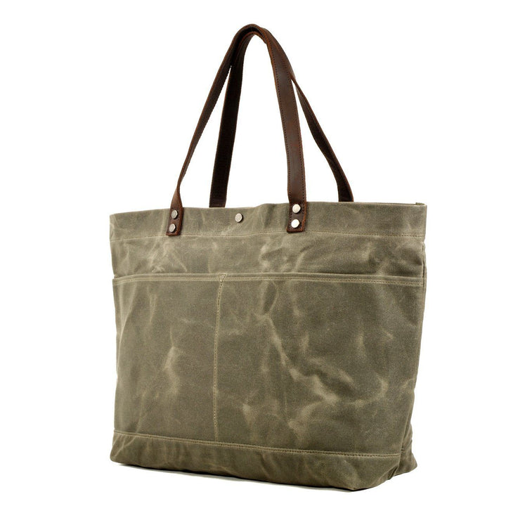 Washed Canvas Tote Bag | BOVEC